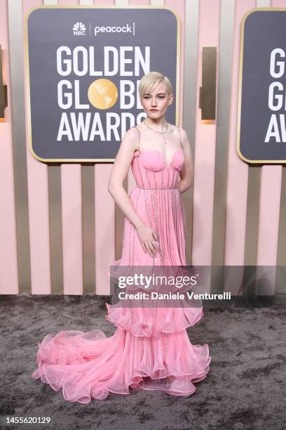 Julia Garner attends the 80th Annual Golden Globe Awards at The Beverly Hilton on January 10, 2023 in Beverly Hills, California.