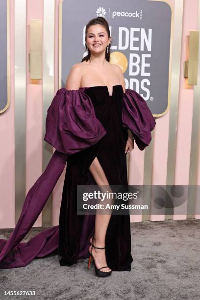 Selena Gomez attends the 80th Annual Golden Globe Awards at The Beverly Hilton on January 10, 2023 in Beverly Hills, California.