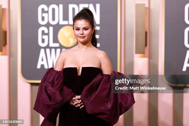 Selena Gomez attends the 80th Annual Golden Globe Awards at The Beverly Hilton on January 10, 2023 in Beverly Hills, California.