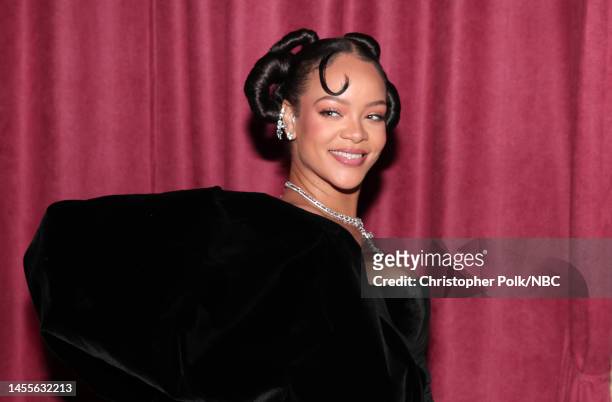 80th Annual GOLDEN GLOBE AWARDS -- Pictured: Rihanna attend the 80th Annual Golden Globe Awards held at the Beverly Hilton Hotel on January 10, 2023...