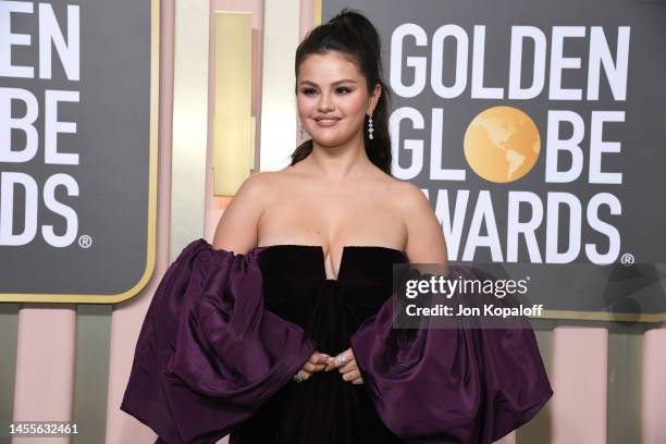 Selena Gomez attends the 80th Annual Golden Globe Awards at The Beverly Hilton on January 10, 2023 in Beverly Hills, California.