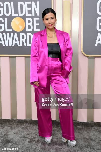 Domee Shi attends the 80th Annual Golden Globe Awards at The Beverly Hilton on January 10, 2023 in Beverly Hills, California.