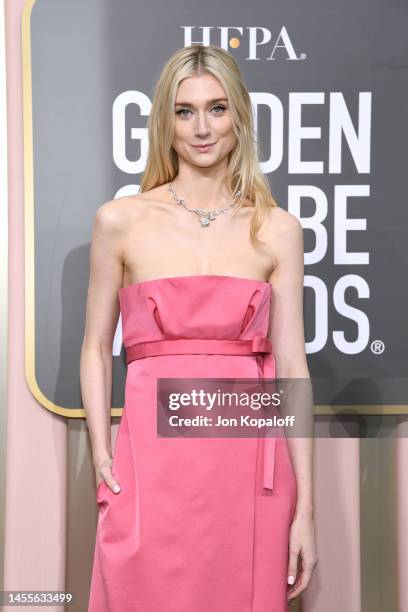 Elizabeth Debicki attends the 80th Annual Golden Globe Awards at The Beverly Hilton on January 10, 2023 in Beverly Hills, California.