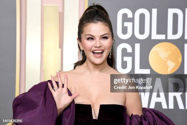 Selena Gomez attends the 80th Annual Golden Globe Awards at The Beverly Hilton on January 10, 2023 in Beverly Hills, California.