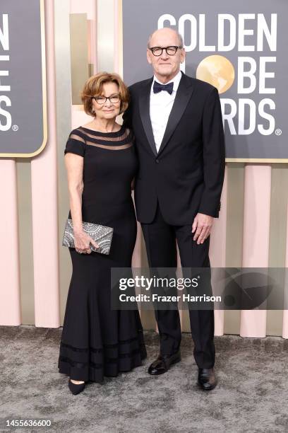 Sharon R. Friedrick and Richard Jenkins attend the 80th Annual Golden Globe Awards at The Beverly Hilton on January 10, 2023 in Beverly Hills,...