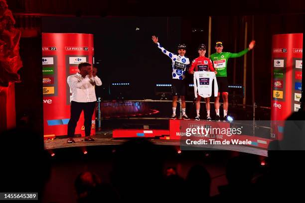 Richard Carapaz of Ecuador and Team INEOS Grenadiers - Polka dot mountain jersey, Remco Evenepoel of Belgium and Team Quick-Step - Alpha Vinyl - Red...