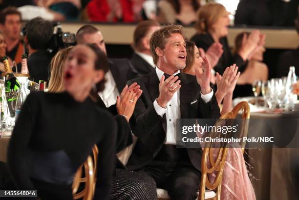 80th Annual GOLDEN GLOBE AWARDS -- Pictured: Brad Pitt attends the 80th Annual Golden Globe Awards held at the Beverly Hilton Hotel on January 10,...