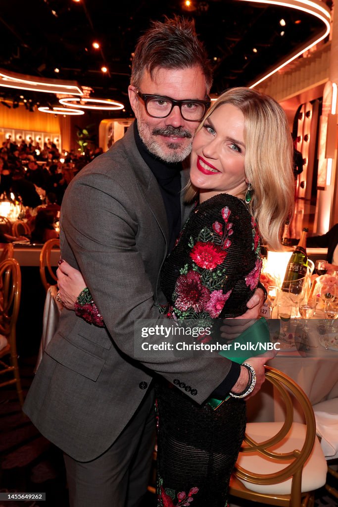 Graham Larson Rhea 80th Annual GOLDEN GLOBE AWARDS -- Pictured: Graham Larson and Rhea ...