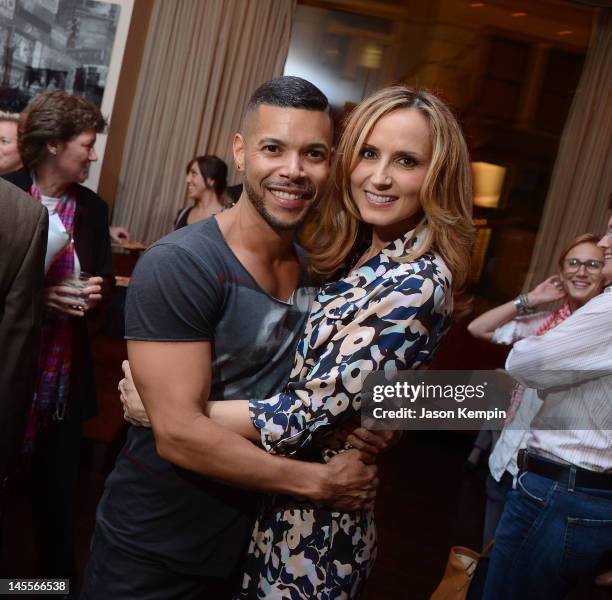 Wilson Cruz and Chely Wright attend the "Chely Wright: Wish Me Away" New York After Party at Zio Restaurant on June 1, 2012 in New York City.