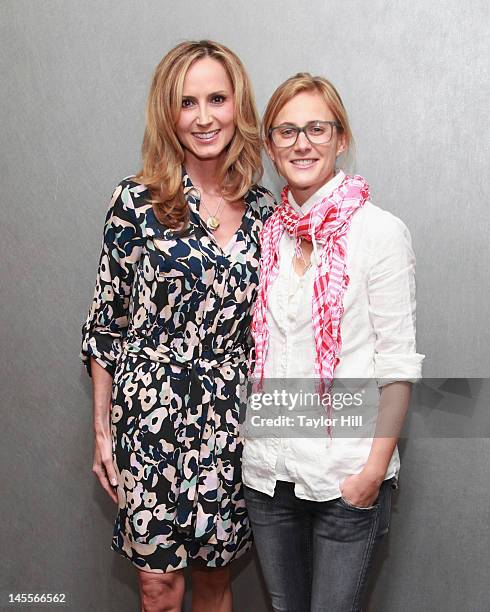 Country musician Chely Wright and wife Lauren Blitzer attend the "Chely Wright: Wish Me Away" New York Screening at Quad Cinema on June 1, 2012 in...