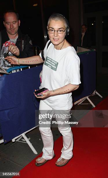 Sinead O'Connor attends the 50th Anniversary Of 'The Late Late Show' on June 1, 2012 in Dublin, Ireland.