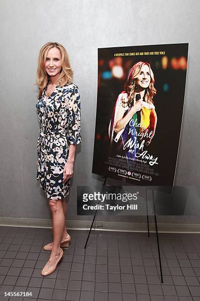 Country musician Chely Wright attends the "Chely Wright: Wish Me Away" New York Screening at Quad Cinema on June 1, 2012 in New York City.