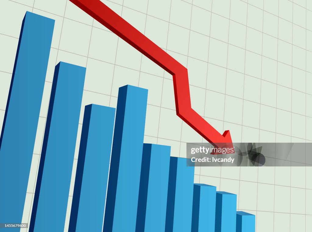 Falling Bar Chart High-Res Vector Graphic - Getty Images