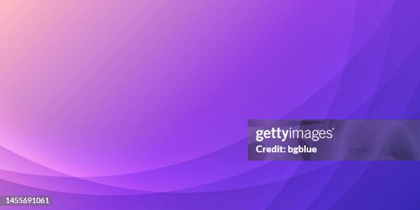 stockillustraties, clipart, cartoons en iconen met purple abstract background with curves - trendy geometric design - paarse achtergrond