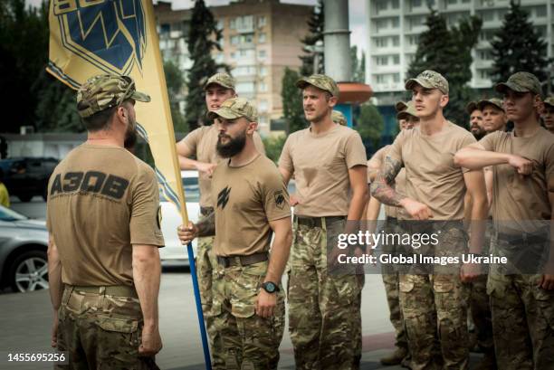 Azoz Regiment 1,585 Ukrainian Azov Regiment Stock Photos, High-Res Pictures, and ...