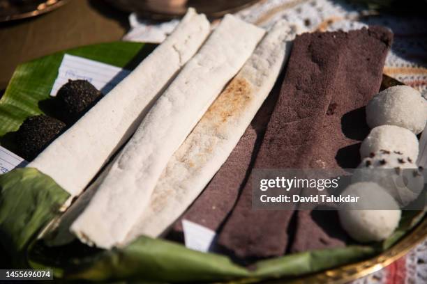 traditional food displayed for sell - assam stock pictures, royalty-free photos & images