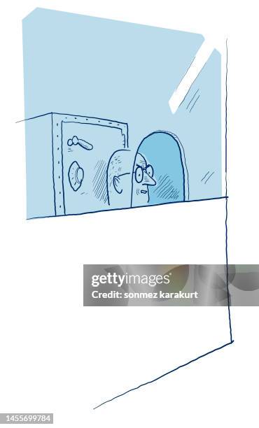 ilustraciones, imágenes clip art, dibujos animados e iconos de stock de cables - ventanilla de banco