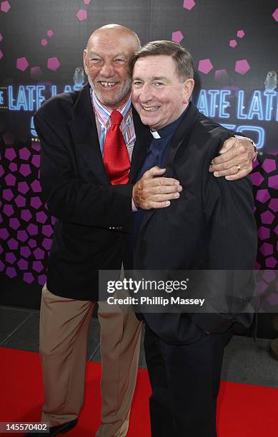 Paddy Cole and Fr Brian D'Arcy attend the 50th Anniversary Of 'The Late Late Show' on June 1, 2012 in Dublin, Ireland.