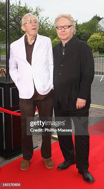 Shay Healy and Paul Brady attend the 50th Anniversary Of 'The Late Late Show' on June 1, 2012 in Dublin, Ireland.