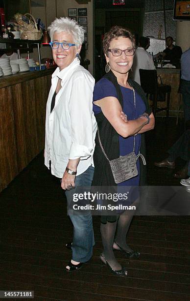 Bobbie Birleffi and Beverly Kopf attend the "Chely Wright: Wish Me Away" premiere after party at Zio Restaurant on June 1, 2012 in New York City.