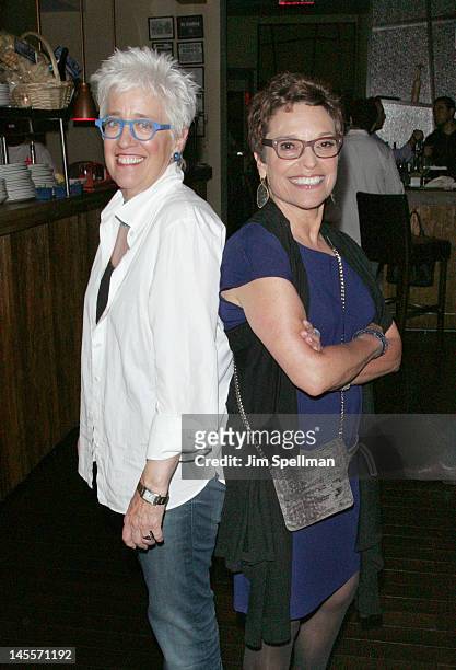 Bobbie Birleffi and Beverly Kopf attend the "Chely Wright: Wish Me Away" premiere after party at Zio Restaurant on June 1, 2012 in New York City.
