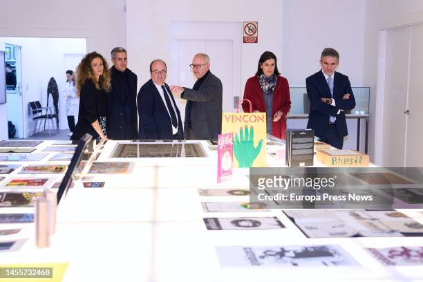 The Government Delegate in Cantabria, Ainoa Quiñones ; the Minister of Culture, Miquel Iceta ; the Vice President and Minister of Universities,...