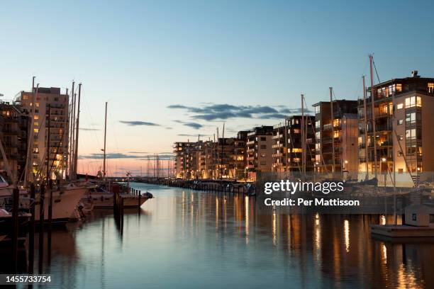 dockan marina - malmo stock pictures, royalty-free photos & images