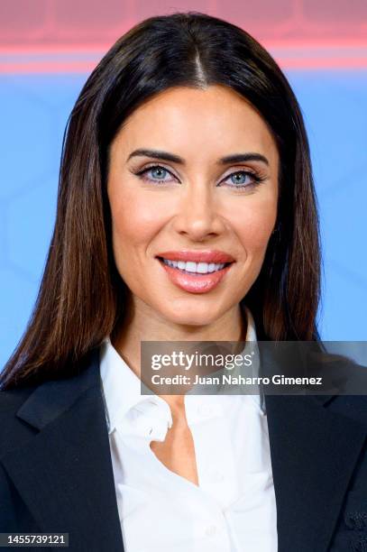 Pilar Rubio attends the "El Desafio" photocall at Atresmedia on January 11, 2023 in Madrid, Spain.