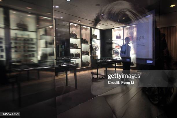 General view of the atmosphere inside the the Montblanc Sanlitun Concept Store during the Montblanc international gala to celebrate the official...