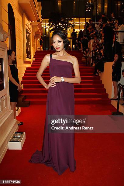 Bianca Bai attends the Montblanc international gala to celebrate the official opening of its new and biggest concept store in the world at the...