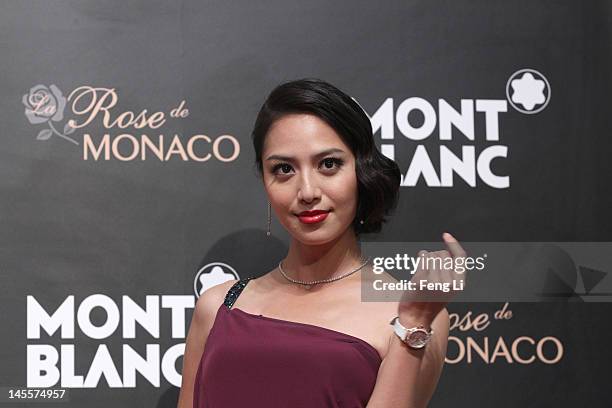 Bianca Bai attend the Montblanc international gala to celebrate the official opening of its new and biggest concept store in the world at the...