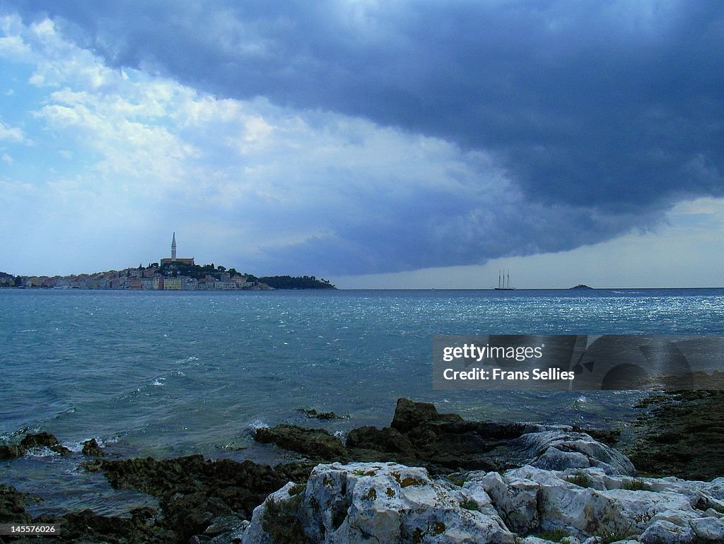 Dark clouds over Rovinj