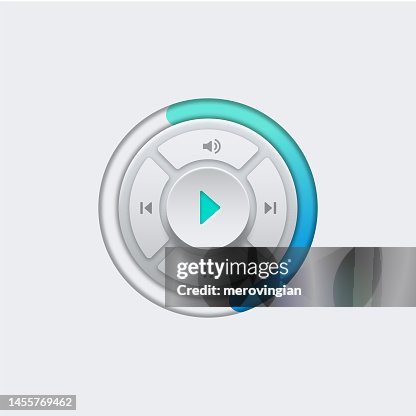 Five functions video player - controller pannel - player button Five functions video player - controller pannel - player button