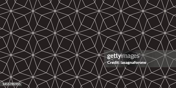 seamless geometric vector pattern - diamond pattern outline stock illustrations