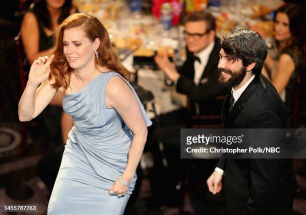 72nd ANNUAL GOLDEN GLOBE AWARDS -- Pictured: Actress Amy Adams and Darren Le Gallo at the 72nd Annual Golden Globe Awards held at the Beverly Hilton...