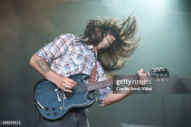 Charles Warring of Milk Music performs on stage during Primavera Sound Festival at Parc Del Forum on June 1, 2012 in Barcelona, Spain.