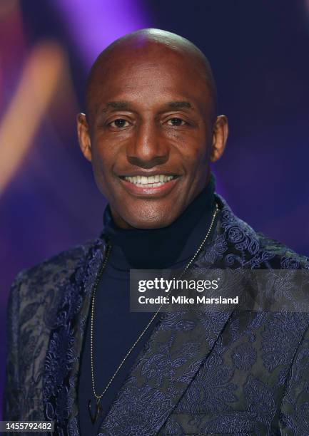 John Fashanu attends the "Dancing On Ice" Series 15 Photocall at ITV Studios, Bovingdon on January 11, 2023 in London, England.