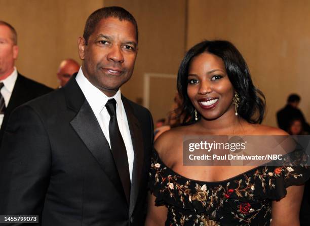 70th ANNUAL GOLDEN GLOBE AWARDS -- Pictured: Actor Denzel Washington and Pauletta Washington at the 70th Annual Golden Globe Awards held at the...