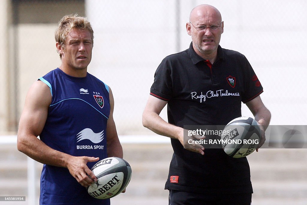 RC Toulon's head coach Bernard Laporte (