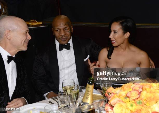 71st ANNUAL GOLDEN GLOBE AWARDS -- Pictured: Mike Tyson and Kiki Tyson attend the 71st Annual Golden Globe Awards held at the Beverly Hilton Hotel on...