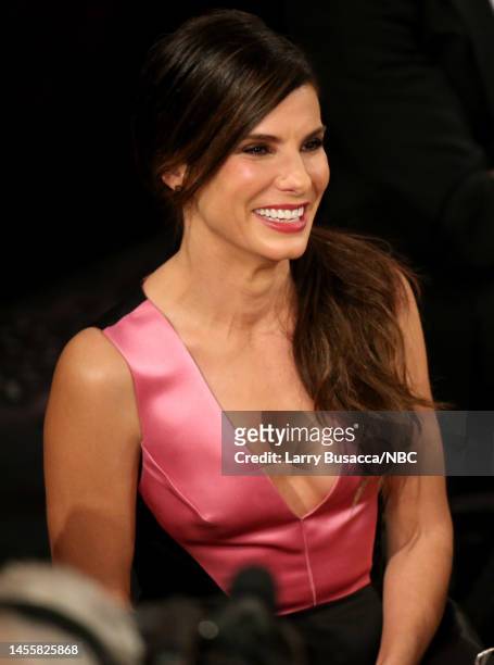 71st ANNUAL GOLDEN GLOBE AWARDS -- Pictured: Actress Sandra Bullock attends the 71st Annual Golden Globe Awards held at the Beverly Hilton Hotel on...