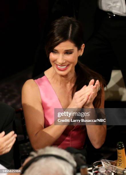 71st ANNUAL GOLDEN GLOBE AWARDS -- Pictured: Actress Sandra Bullock attends the 71st Annual Golden Globe Awards held at the Beverly Hilton Hotel on...