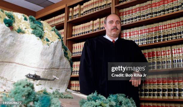 Los Angeles Superior Court Judge Roger W. Boren is the presiding judge of the 'Twilight Zone' Court Trial involving a 1982 helicopter crash filming...