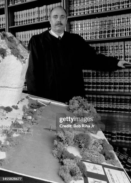 Los Angeles Superior Court Judge Roger W. Boren is the presiding judge of the 'Twilight Zone' Court Trial involving a 1982 helicopter crash filming...