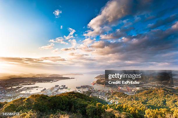 view of sasebo - fukuoka prefecture - fotografias e filmes do acervo