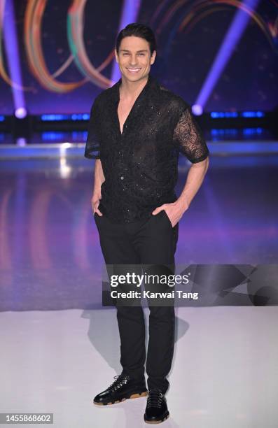 Joey Essex attends the "Dancing On Ice" Series 15 Photocall at ITV Studios on January 11, 2023 in Bovingdon, England.