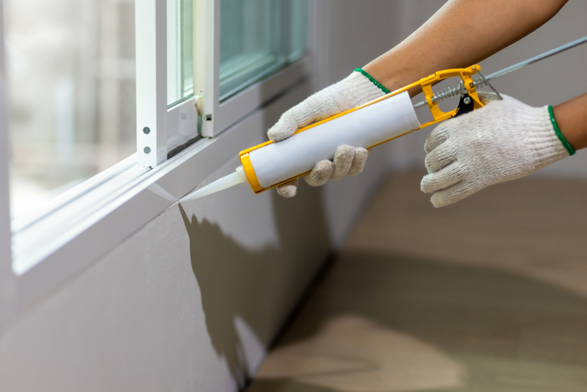 window sealant application