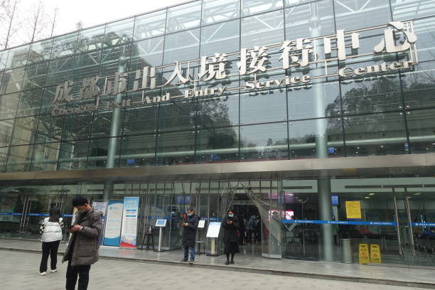CHN: People Apply For Exit-entry Services In Chengdu