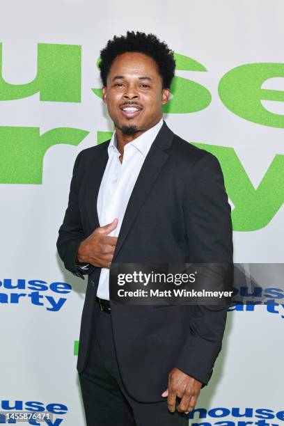 Walter Emanuel Jones attends the Special Red Carpet Screening for New Line Cinema's "House Party" at TCL Chinese 6 Theatres on January 11, 2023 in...