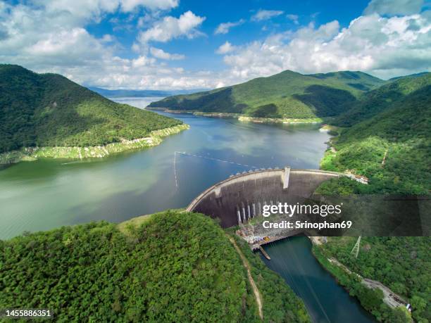 bhumibol dam in thailand. - hydroelectric power station stock pictures, royalty-free photos & images